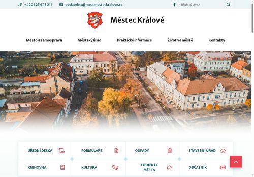 Zobrazit webové stránky Městský úřad Městec Králové