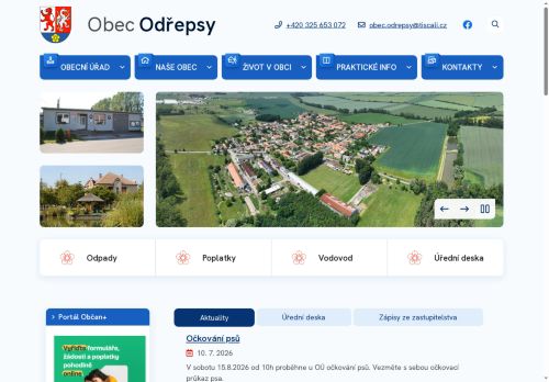 Zobrazit webové stránky Obecní úřad Odřepsy