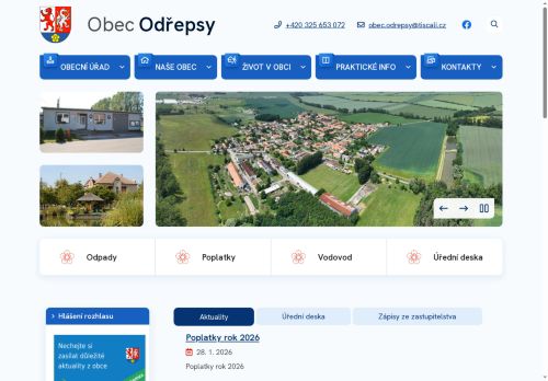 Zobrazit webové stránky Obecní úřad Odřepsy