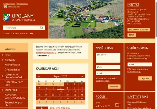 Zobrazit webové stránky Obecní úřad Opolany