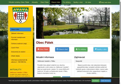 Zobrazit webové stránky Obecní úřad Pátek