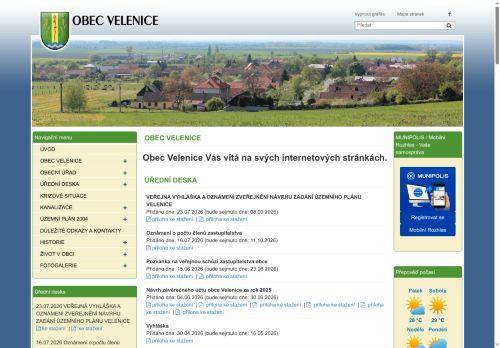 Zobrazit webové stránky Obecní úřad Velenice