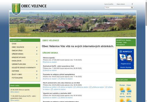 Zobrazit webové stránky Obecní úřad Velenice