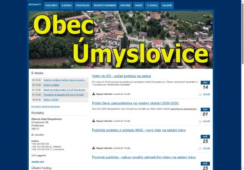 Zobrazit webové stránky Obecní úřad Úmyslovice