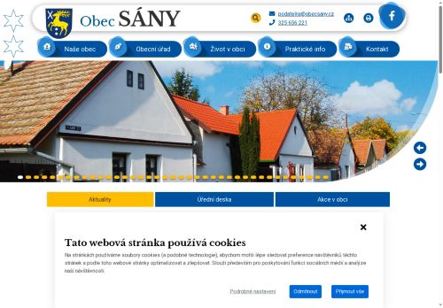 Zobrazit webové stránky Obecní úřad Sány