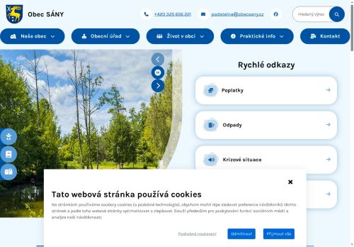 Zobrazit webové stránky Obecní úřad Sány