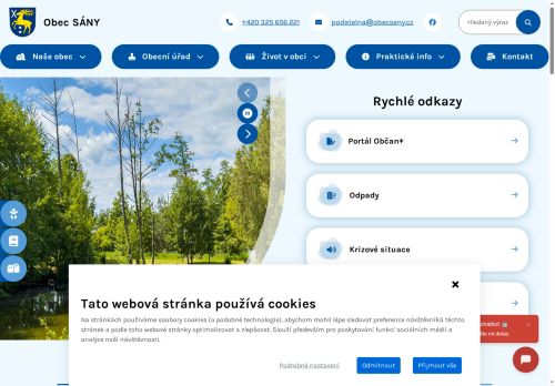 Zobrazit webové stránky Obecní úřad Sány