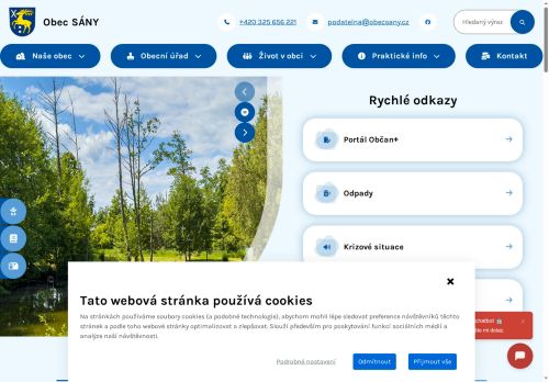 Zobrazit webové stránky Obecní úřad Sány