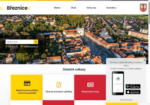 Zobrazit webové stránky Městský úřad Březnice