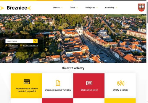 Zobrazit webové stránky Městský úřad Březnice