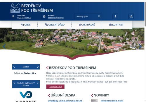 Zobrazit webové stránky Obecní úřad Bezděkov pod Třemšínem