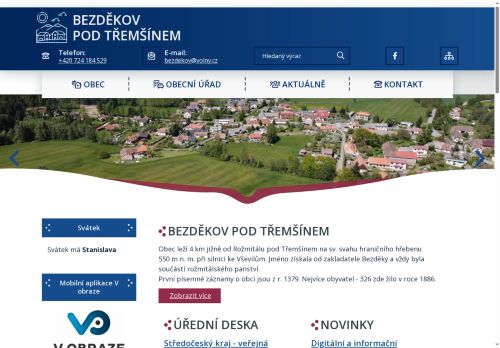 Zobrazit webové stránky Obecní úřad Bezděkov pod Třemšínem