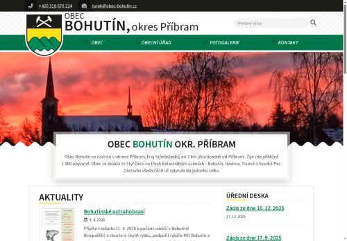 Zobrazit webové stránky Obecní úřad Bohutín