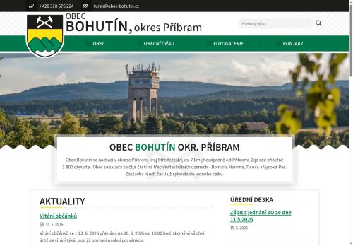 Zobrazit webové stránky Obecní úřad Bohutín