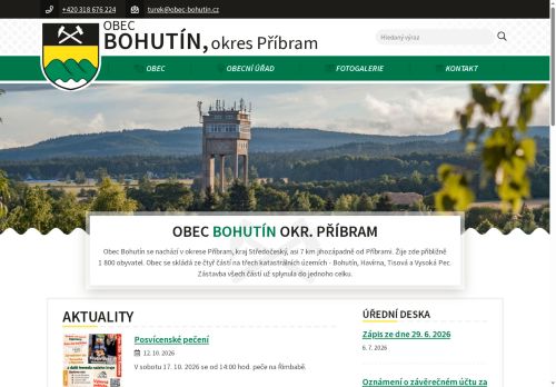 Zobrazit webové stránky Obecní úřad Bohutín