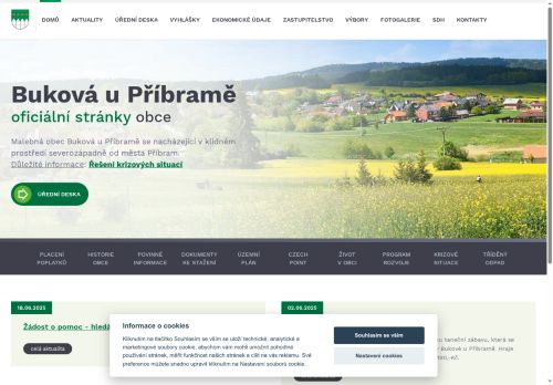 Zobrazit webové stránky Obecní úřad Buková u Příbramě