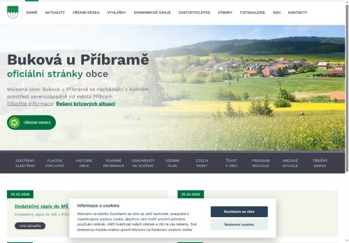 Zobrazit webové stránky Obecní úřad Buková u Příbramě