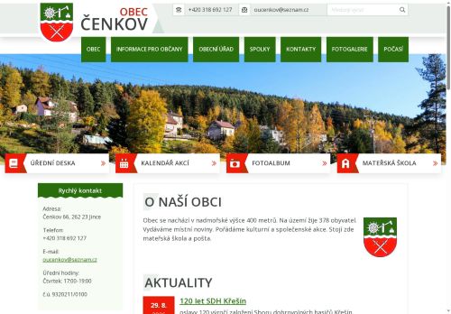 Zobrazit webové stránky Obecní úřad Čenkov