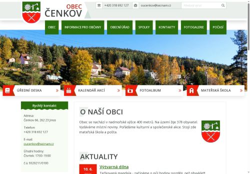 Zobrazit webové stránky Obecní úřad Čenkov