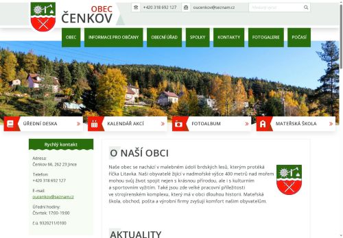 Zobrazit webové stránky Obecní úřad Čenkov