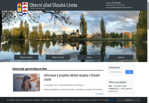 Zobrazit webové stránky Obecní úřad Dlouhá Lhota