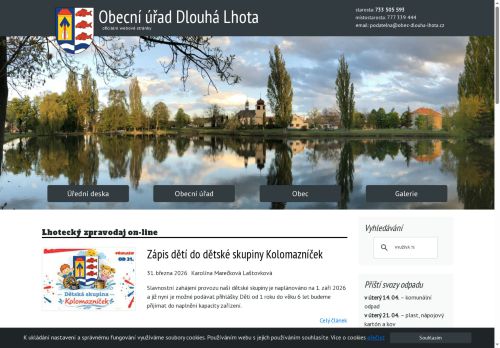 Zobrazit webové stránky Obecní úřad Dlouhá Lhota