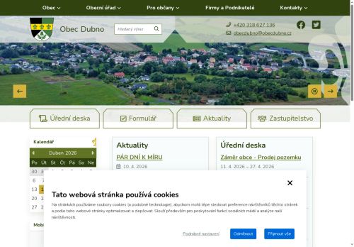 Zobrazit webové stránky Obecní úřad Dubno