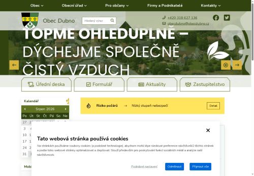 Zobrazit webové stránky Obecní úřad Dubno
