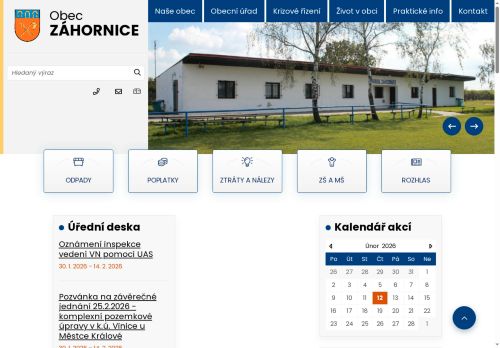 Zobrazit webové stránky Obecní úřad Záhornice