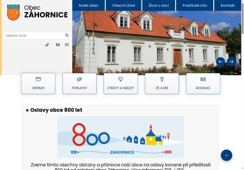 Zobrazit webové stránky Obecní úřad Záhornice