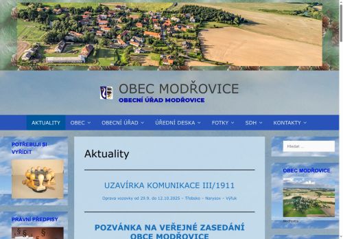 Zobrazit webové stránky Obecní úřad Modřovice