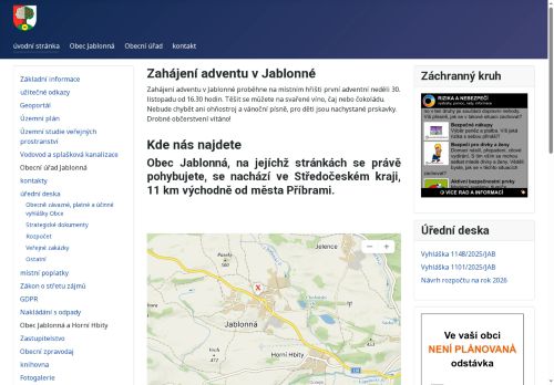 Zobrazit webové stránky Obecní úřad Jablonná