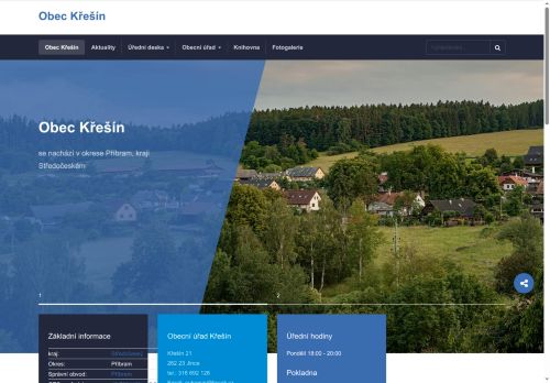 Zobrazit webové stránky Obecní úřad Křešín
