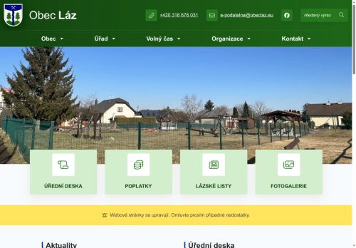 Zobrazit webové stránky Obecní úřad Láz