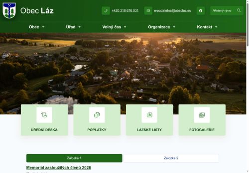 Zobrazit webové stránky Obecní úřad Láz