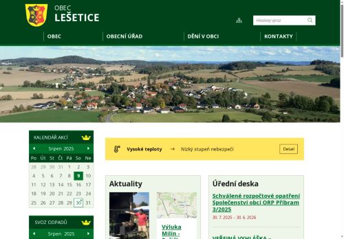 Zobrazit webové stránky Obecní úřad Lešetice