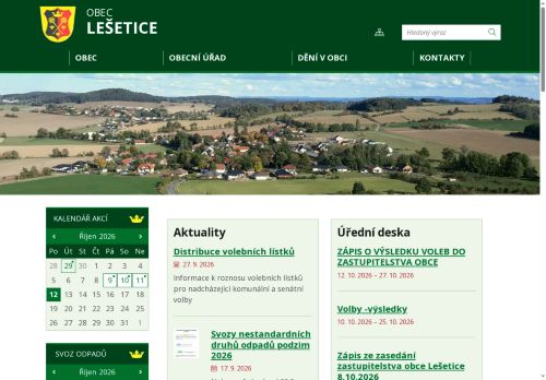 Zobrazit webové stránky Obecní úřad Lešetice