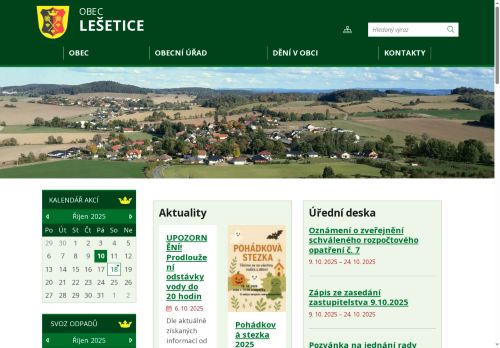 Zobrazit webové stránky Obecní úřad Lešetice