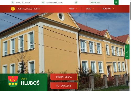 Zobrazit webové stránky Obecní úřad Hluboš