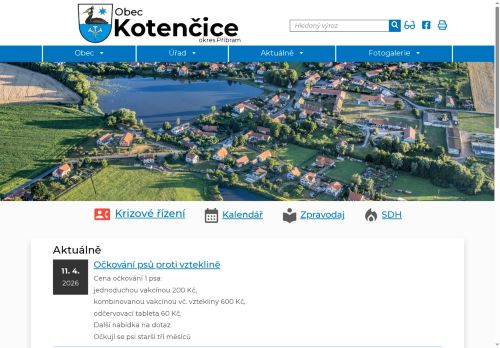 Zobrazit webové stránky Obecní úřad Kotenčice