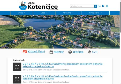 Zobrazit webové stránky Obecní úřad Kotenčice