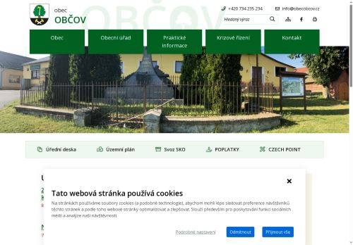 Zobrazit webové stránky Obecní úřad Občov