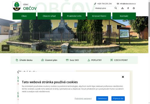 Zobrazit webové stránky Obecní úřad Občov