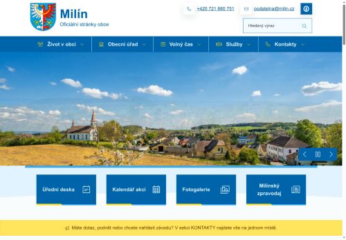 Zobrazit webové stránky Obecní úřad Milín