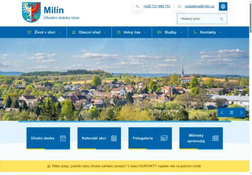 Zobrazit webové stránky Obecní úřad Milín