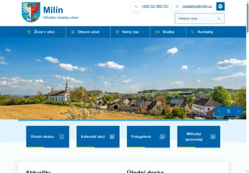 Zobrazit webové stránky Obecní úřad Milín