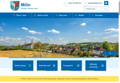 Zobrazit webové stránky Obecní úřad Milín