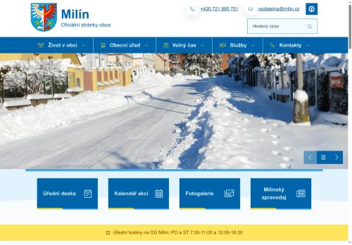 Zobrazit webové stránky Obecní úřad Milín