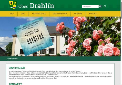Zobrazit webové stránky Obecní úřad Drahlín