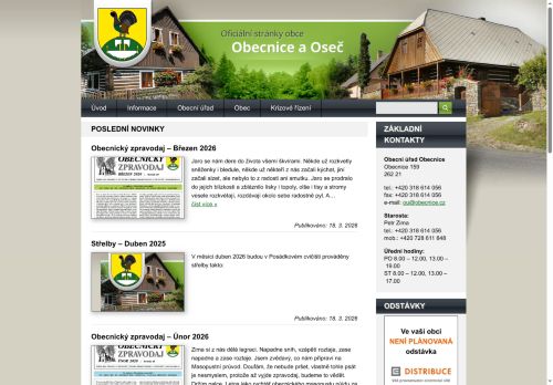 Zobrazit webové stránky Obecní úřad Obecnice